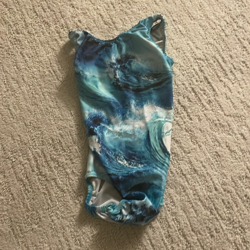 Blue wave foxy leotard